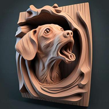 3D модель Плюваюча собака (STL)